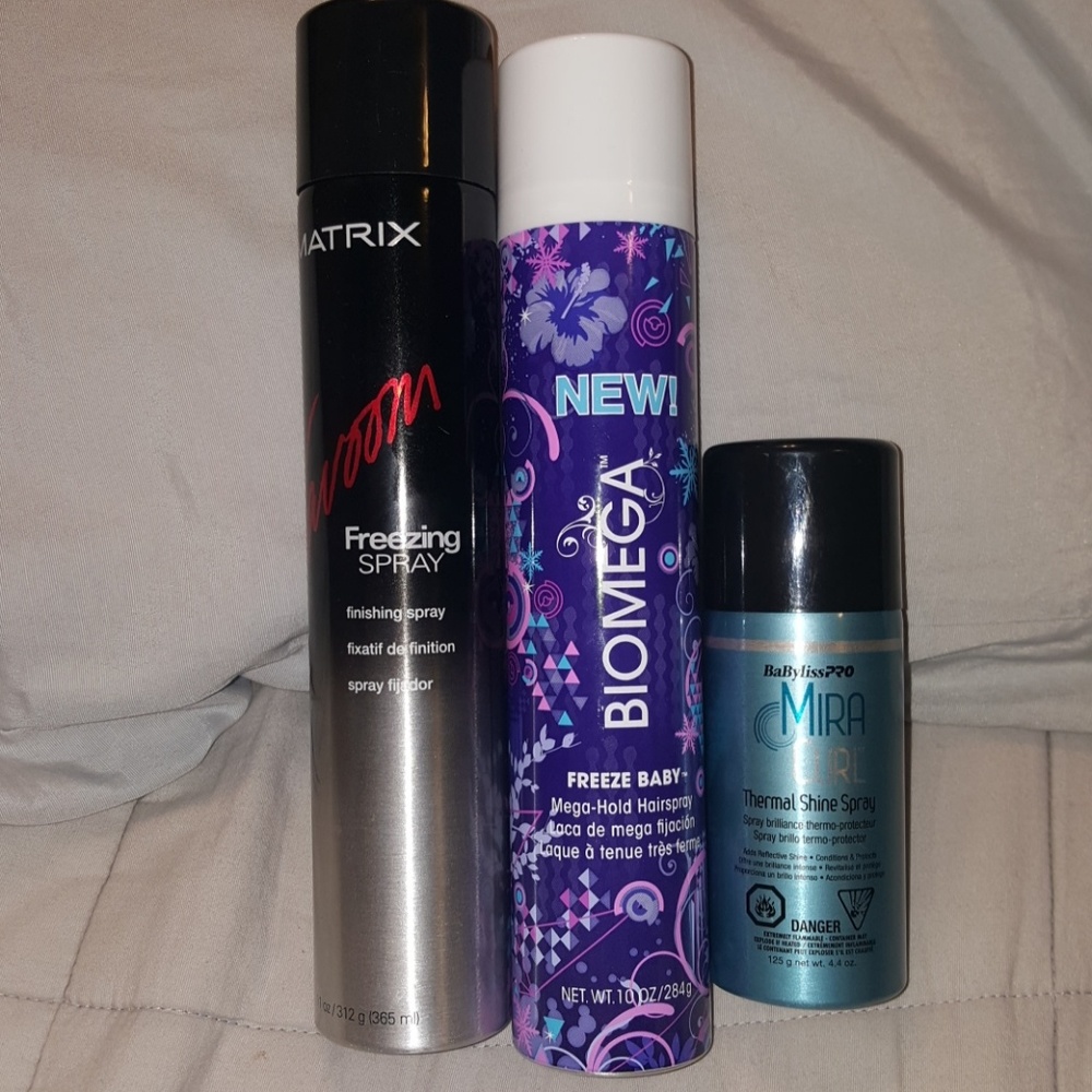 Freezing hairspray & Thermal shine spray bundle
